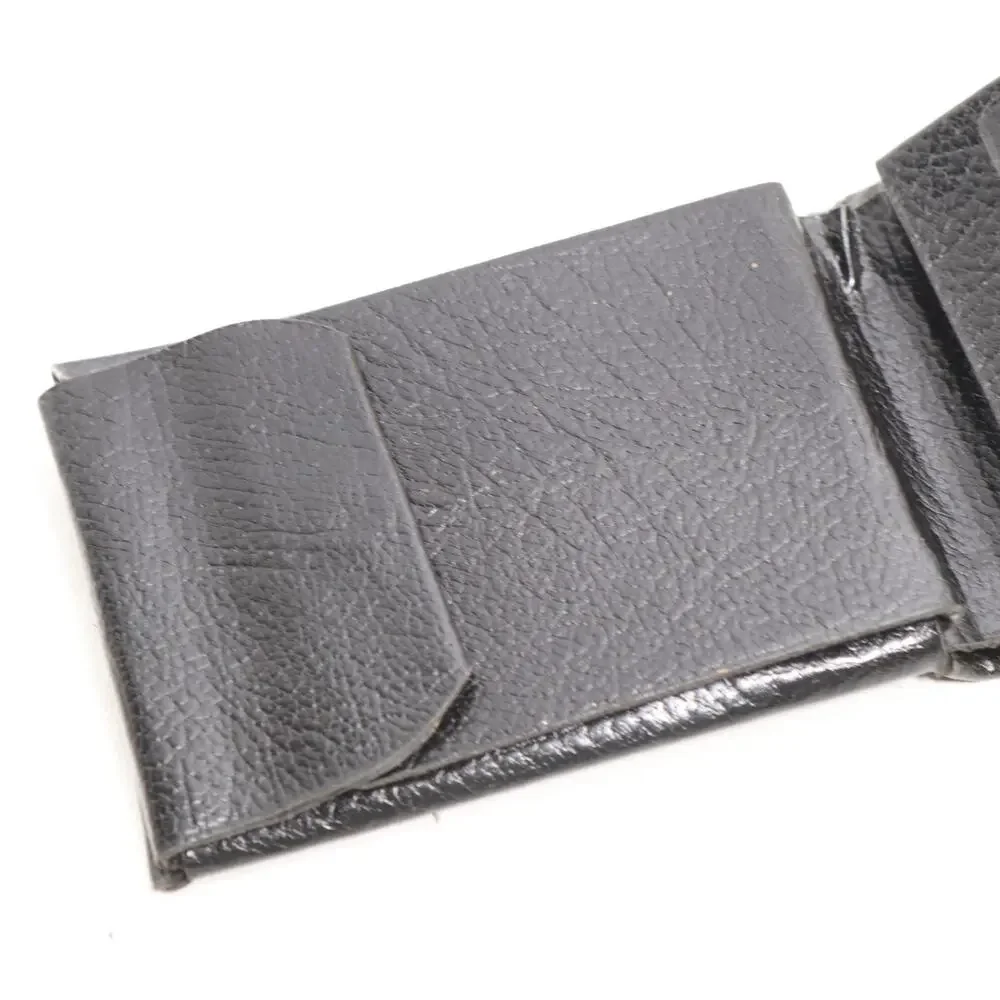 Vintage Genuine Leather Wallet Men S Bifold Bi-fold Black Pebbled ID Cards Cash